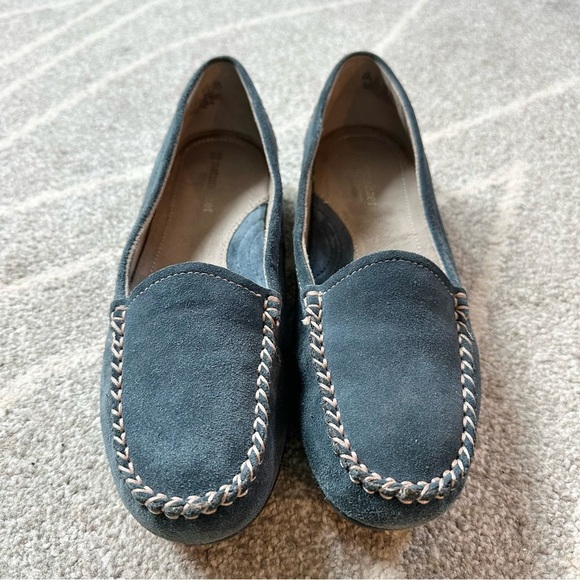 Naturalizer N5 Comfort Navy Blue Suede Loafers - Picture 2 of 8